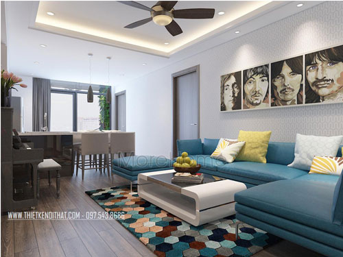  Thiết kế nội thất chung cư Tràng An - chị Linh